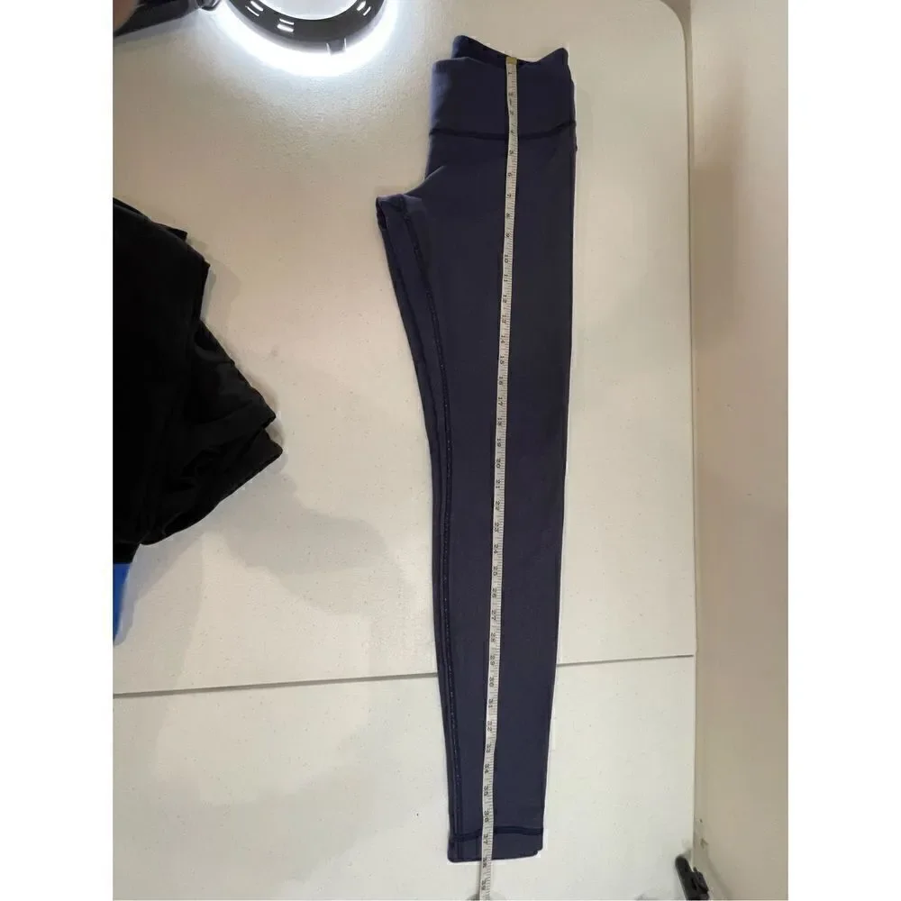 Lululemon women’s three 3 pair leggings capris black blue lot bundle